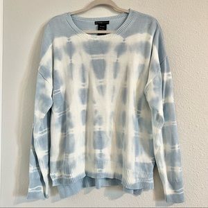 Design History Tie Dye cotton blend high low pull over knit sweater Size 2X